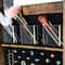 Classic Brown Rotatable 2-in-1 Lockable Jewelry Cabinet